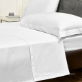 Hotel White Bedding 300T 100% Percale Cotton Bed Sheet Set